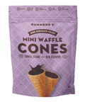 Lolli and Pops Gourmet Mini Waffle Cones Dark Chocolate