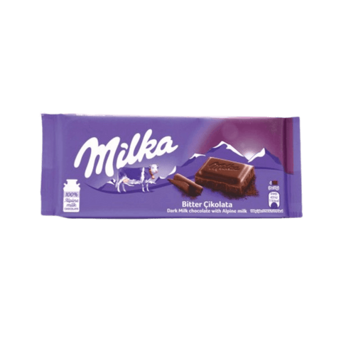 Lolli and Pops International Milka Bittersweet Dark Chocolate Bar