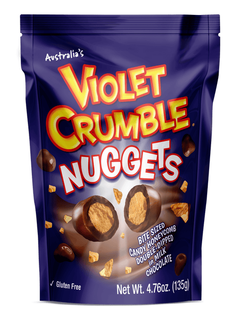 Lolli and Pops International Violet Crumble Nuggets Bag