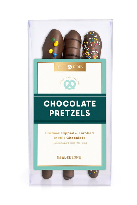 Lolli and Pops L&P Collection Chocolate Caramel Pretzels 3-Piece