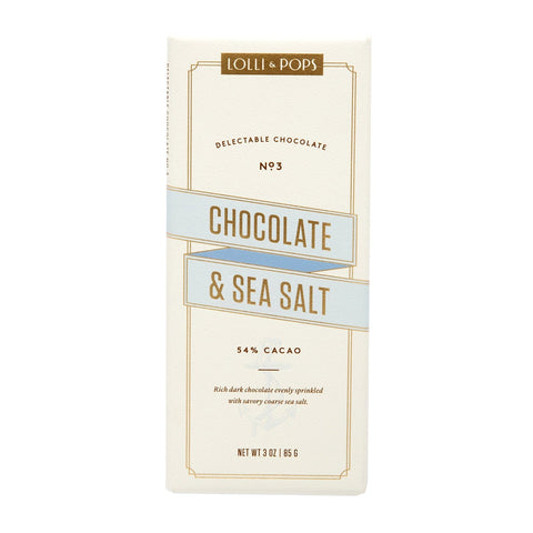 Lolli and Pops L&P Collection Chocolate & Sea Salt Signature Bar