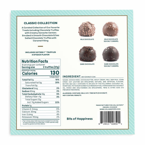 Lolli and Pops L&P Collection Classic 16 Piece Truffle Collection