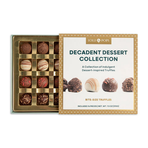 Lolli and Pops L&P Collection Decadent Dessert 16 Piece Truffle Collection