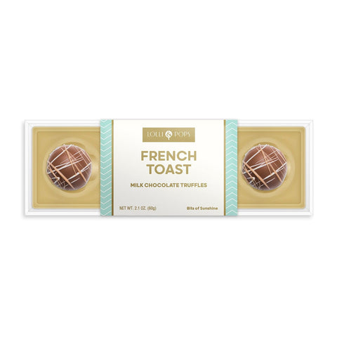 Lolli and Pops L&P Collection French Toast Milk Chocolate Truffle 4 Piece