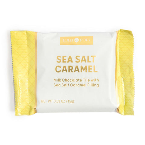 Lolli and Pops L&P Collection Sea Salt Caramel Milk Chocolate Tile