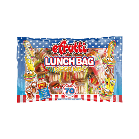 Lolli and Pops Novelty Gummi Lunch Mega Mix Bag