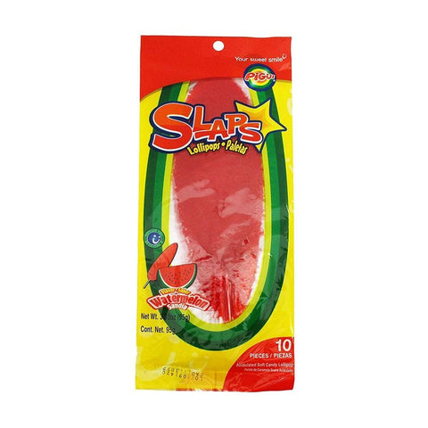 Lolli and Pops Novelty Watermelon Flavored Slaps Lollipops