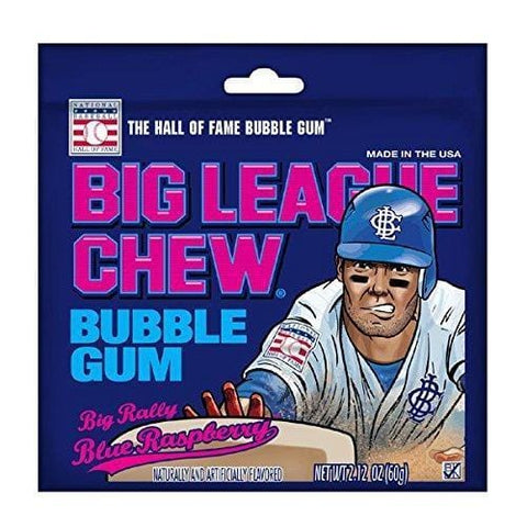 Lolli and Pops Retro Big League Chew Blue Raspberry Pouch