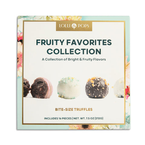 Lolli & Pops L&P Collection Floral Fruity Favorites 16 Piece Truffle Collection