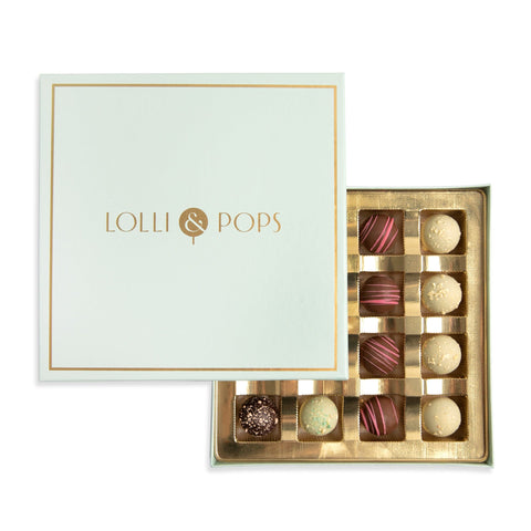 Lolli & Pops L&P Collection Floral Fruity Favorites 16 Piece Truffle Collection