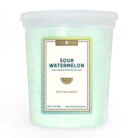 Lolli & Pops L&P Collection Sour Green Watermelon Cotton Candy